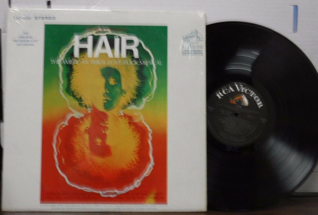 The orig. broadway cast recording Hair 33RPM LSO-1150 111116LLE