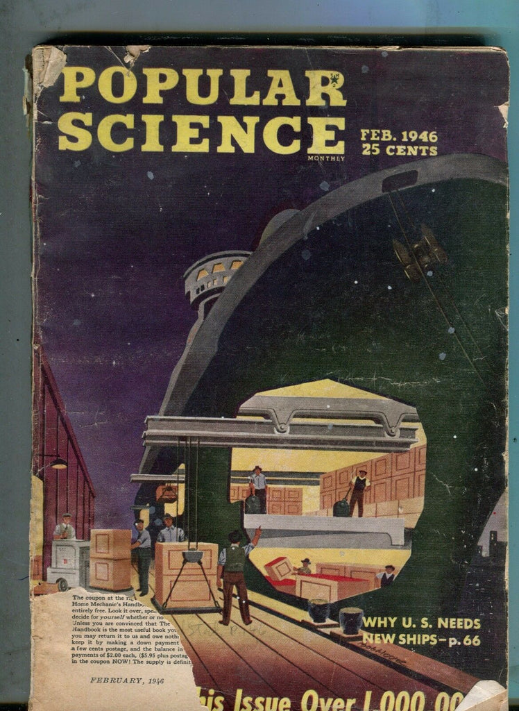 Popular Science Magazine February 1946 Why U.S. Needs New Ships 063017nonjhe2