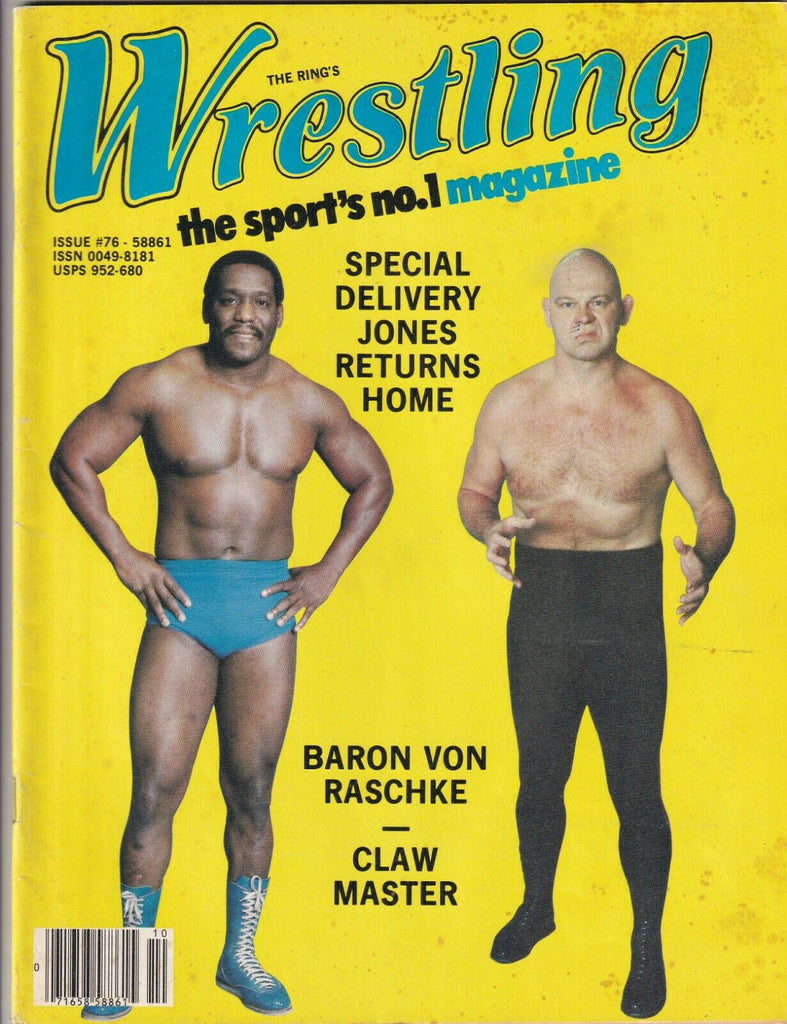 The Ring's Wrestling Magazine Baron Von Raschke No.76 October 1981 061419nonr