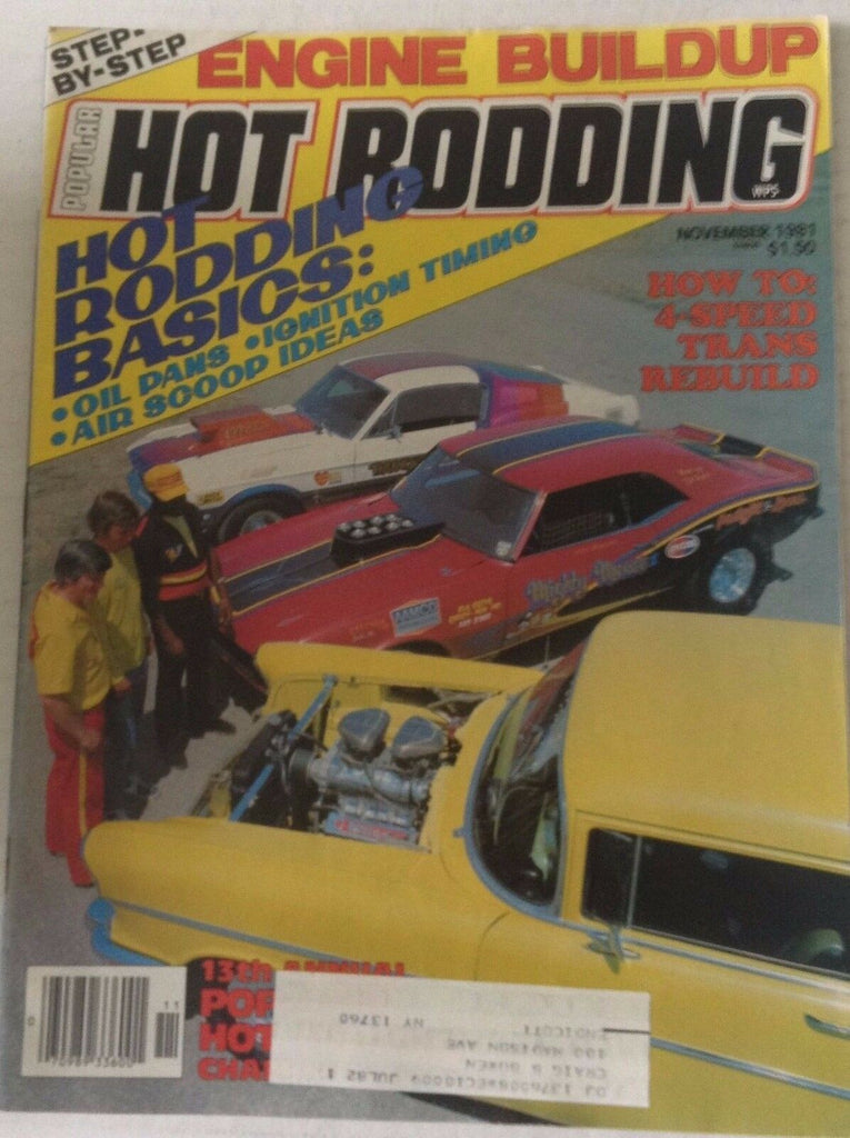 Popular Hot Rodding Magazine Oil Pans Ignition Timing November 1981 042717nonrh
