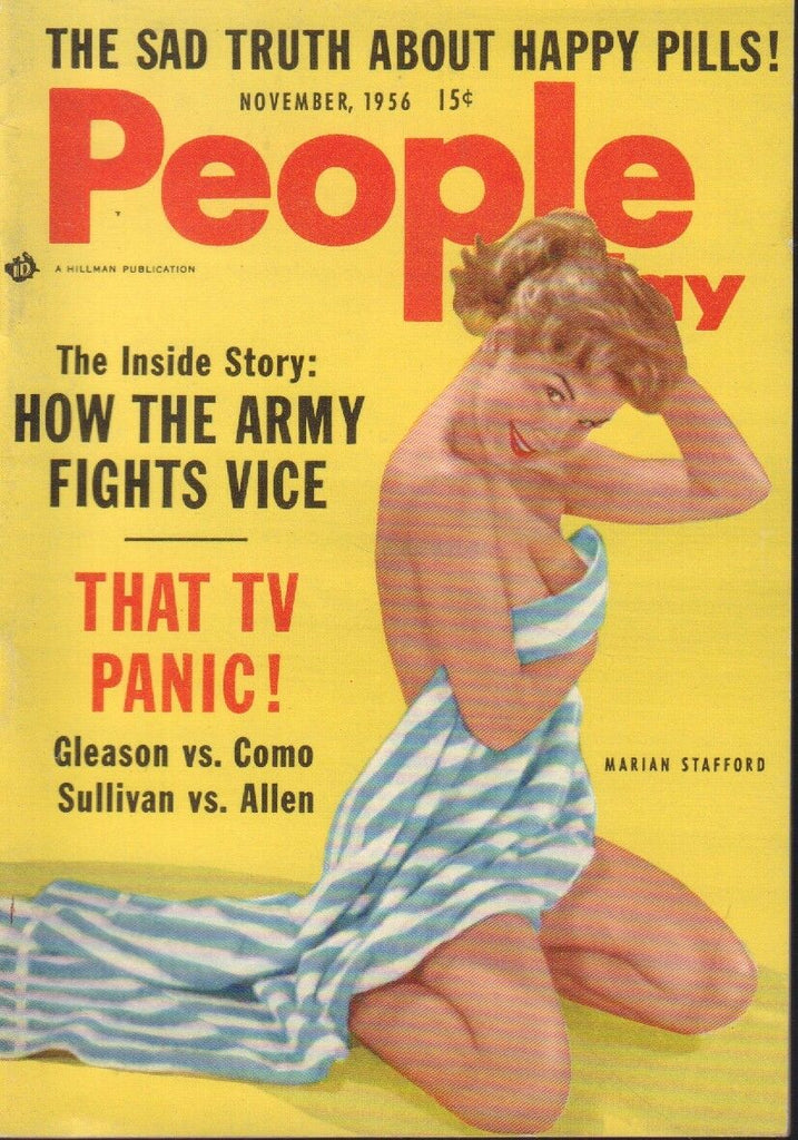 People Today Digest November 1956 Marian Stafford Cheesecake Pin Up 091318AME