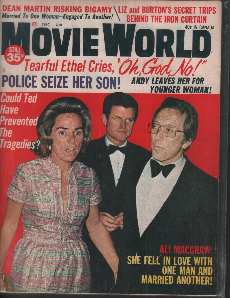 Movie World December 1971 Ted Ethel Kennedy Ali Macgraw 062019AME