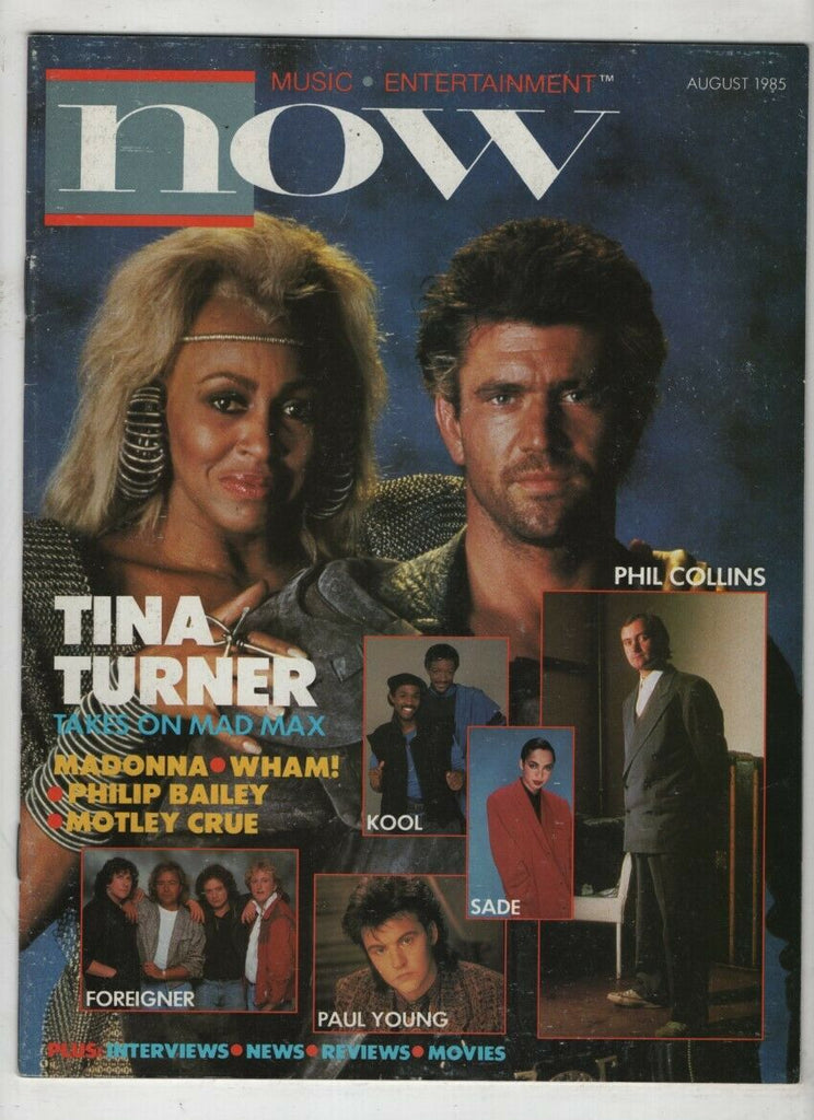 Now Magazine Tina Turner Phil Collins August 1985 070320nonr