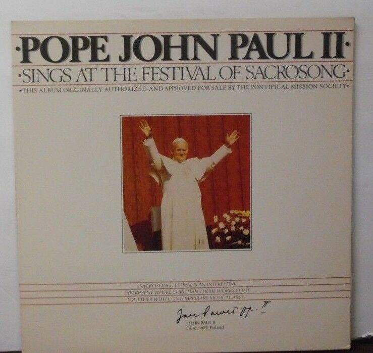 Pope John Paul II Sings at the festival of Sacrosong vinyl INF9899 091518LLE