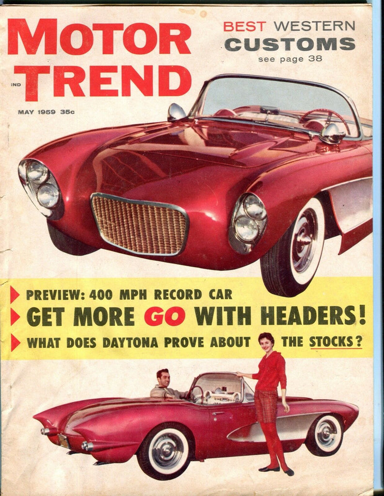 Motor Trend Magazine May 1959 Headers Daytona EX No ML 053017nonjhe