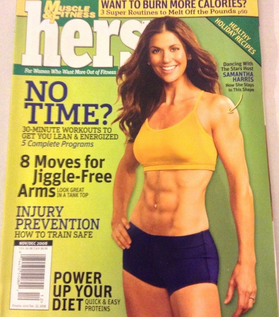 Muscle & Fitness Hers Magazine Samantha Harris December 2008 NO ML 072717nonrh
