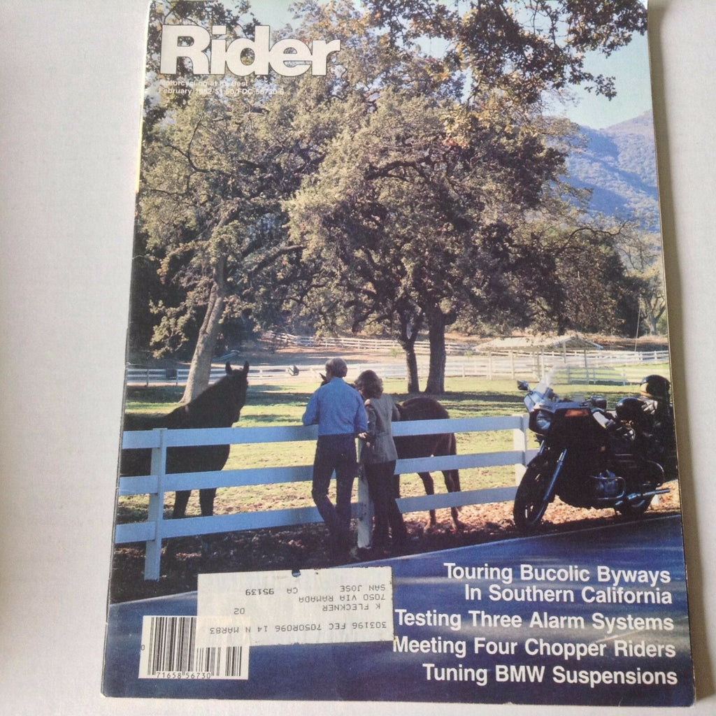 Rider Magazine Touring Bucolic Byways February 1982 052617nonrh3
