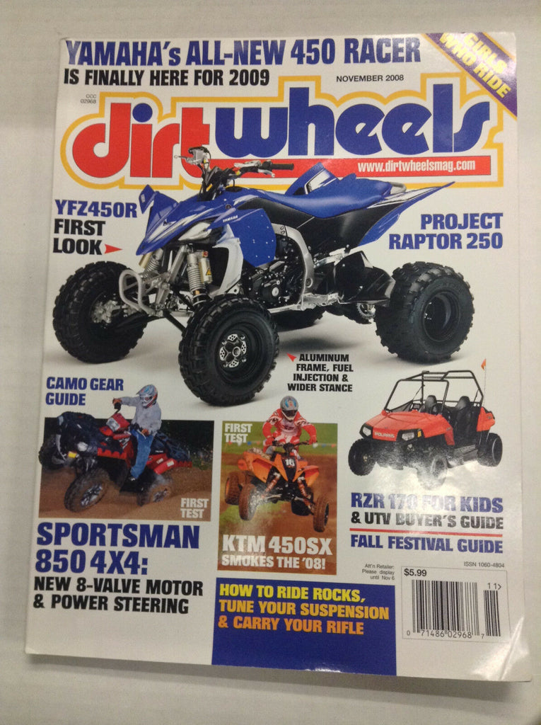 Dirt Wheels Magazine YFZ450R Project Raptor 250 November 2008 032617nonR
