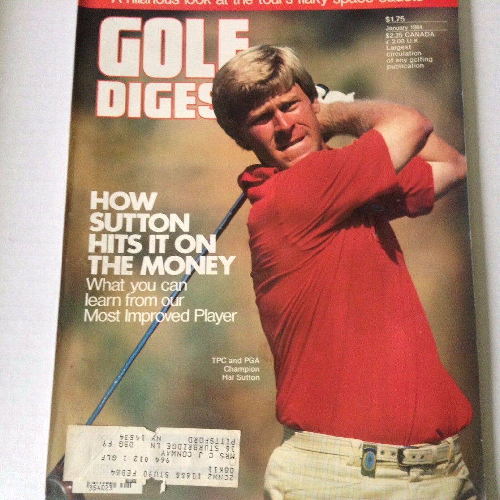Golf Digest Magazine Hal Sutton TPC And PGA January 1984 062917nonrh