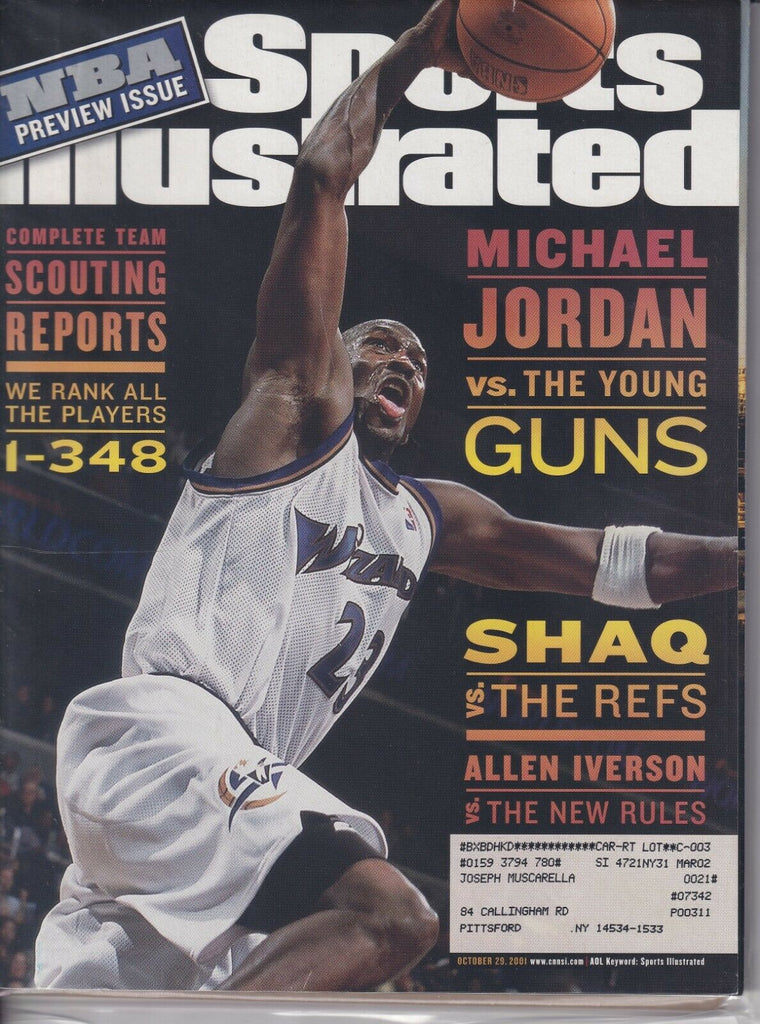 Sports Illustrated Michael Jordan Allen Iverson Ocober 29, 2001 041019nonr