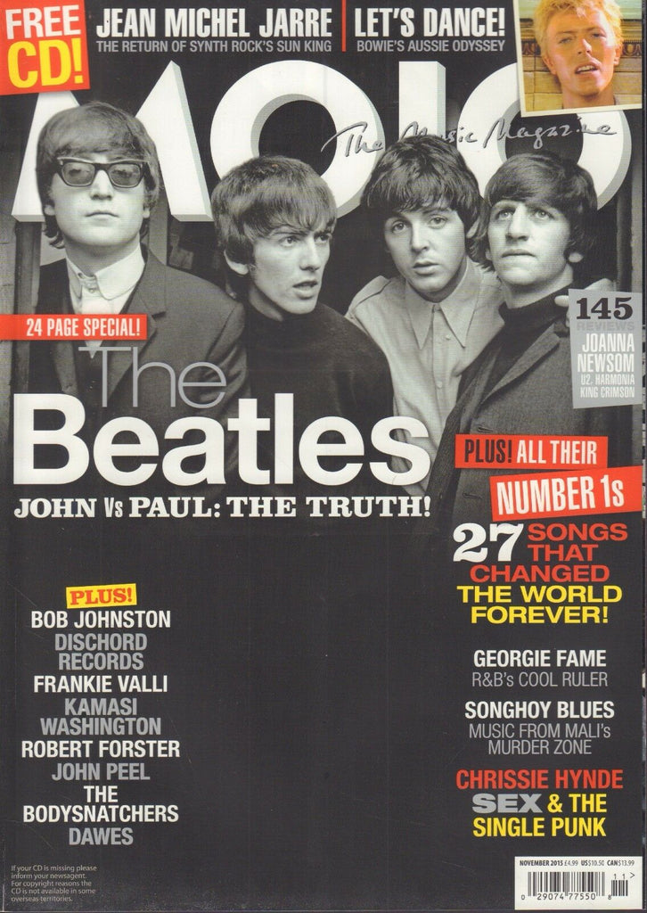 Mojo November 2015 The Beatles Frankie Valli John Peel 013018DBE