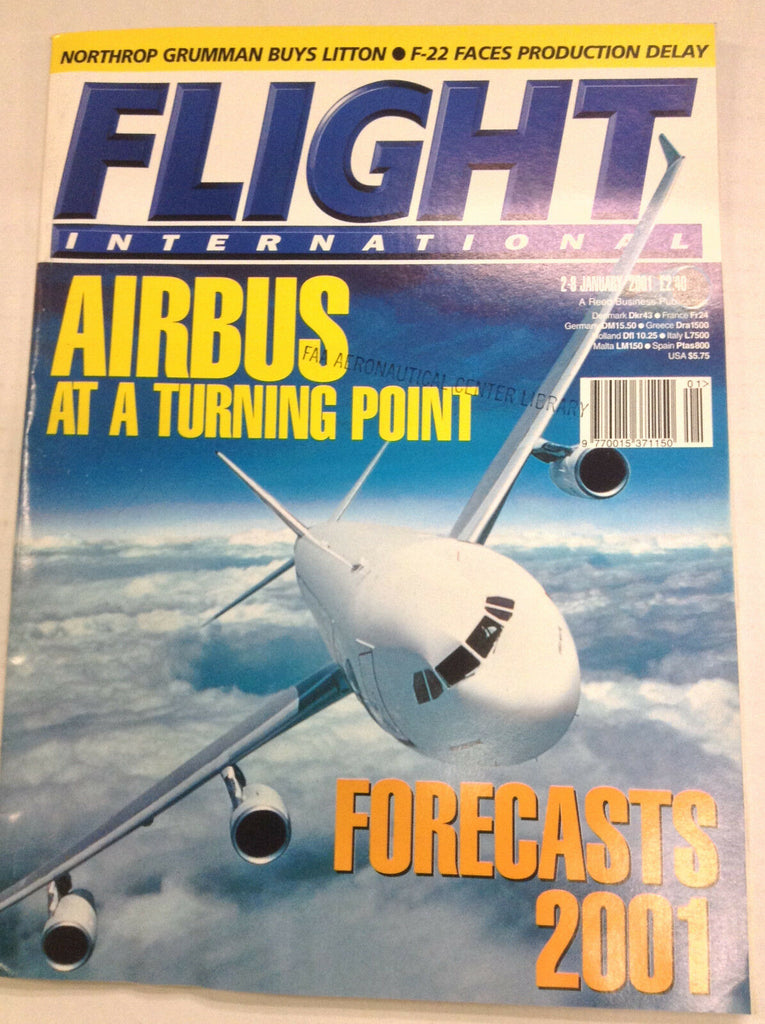 Flight International Magazine Airbus At A Turning January 2001 FAL 042617nonr