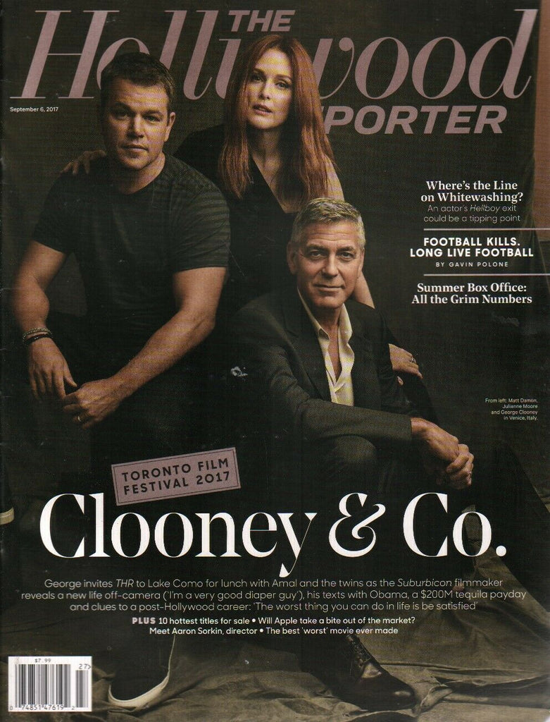 The Hollywood Reporter September 6 2017 Matt Damon George Clooney 030920AME