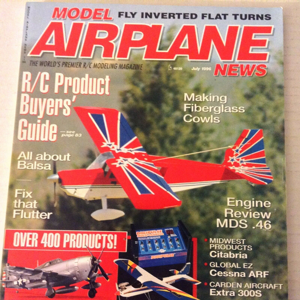 Model Airplane News Magazine Making Fiberglass Cowls July 1996 071617nonrh