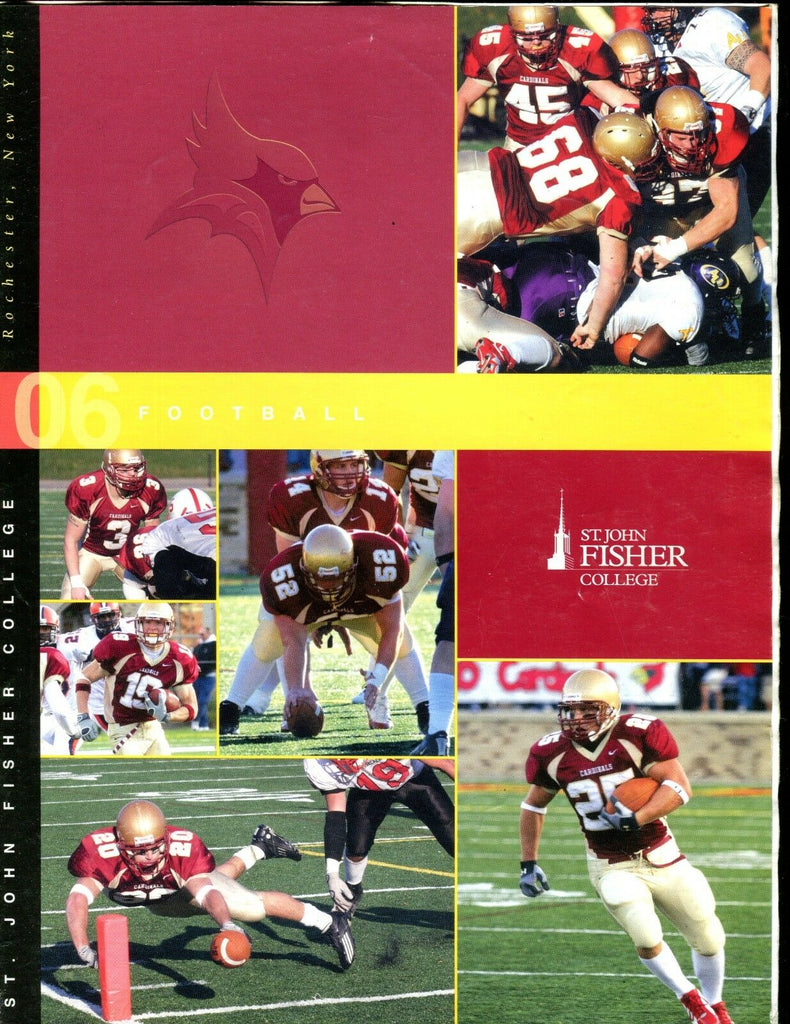 2006 St. John Fisher College Football Program/Yearbook vs. Ithaca EX 010917jhe