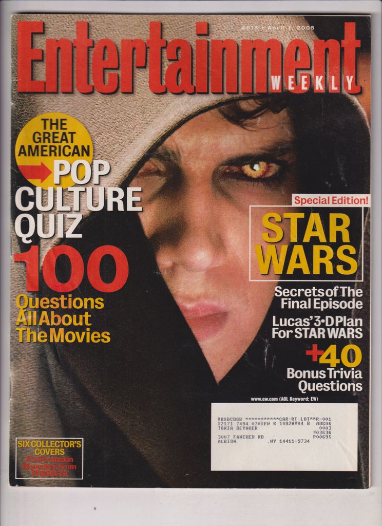 Entertainment Weekly Star Wars Episode IV April 1, 2005 011820nonr