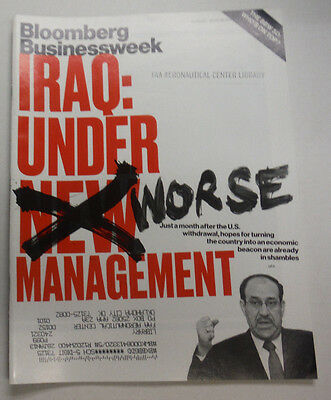 Bloomberg Businessweek Magazine Iraq Under Worse Management January 2012 071015R