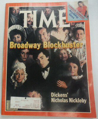 Time Magazine Broadway Dickens' Nicholas Nickleby October 1981 041615R