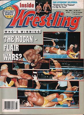 Inside Wrestling March 1992 Hulk Hogan, Ric Flair, The Steiners VG 020116DBE