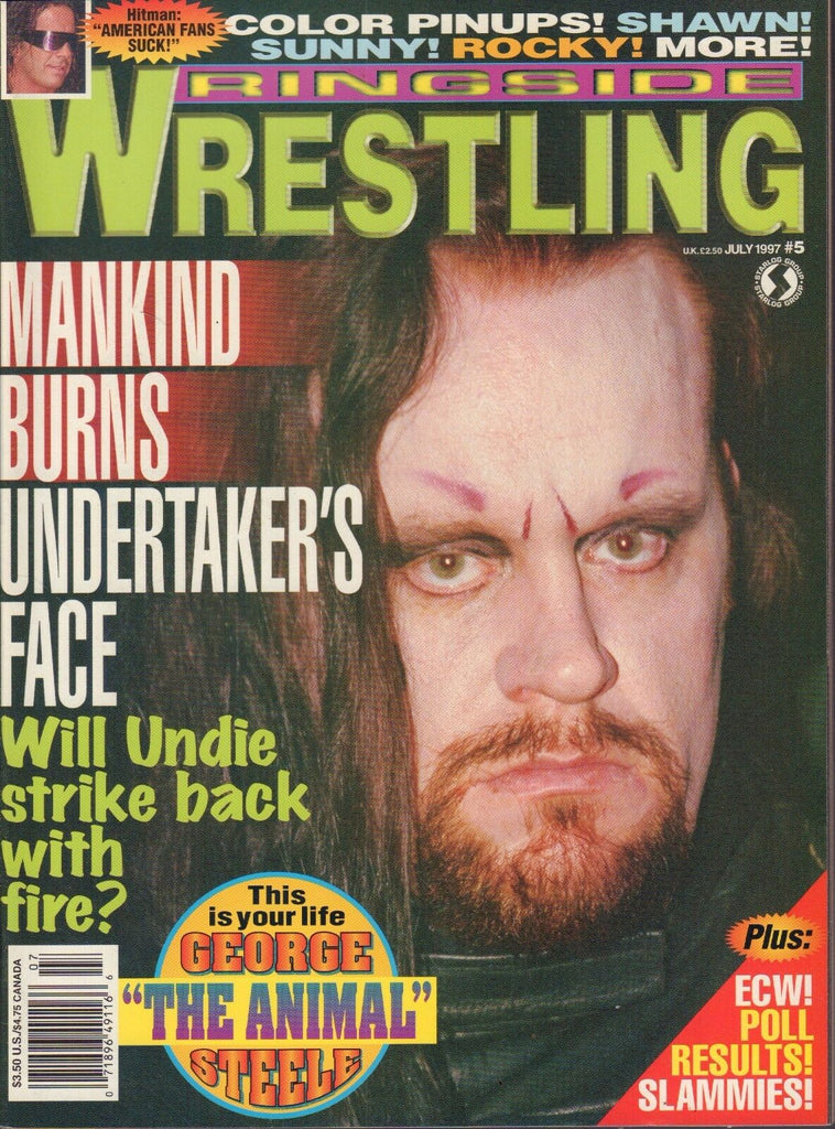 Ringside Wrestling July 1997 The Undertaker, Mankind, Bret Hart 110916DBE