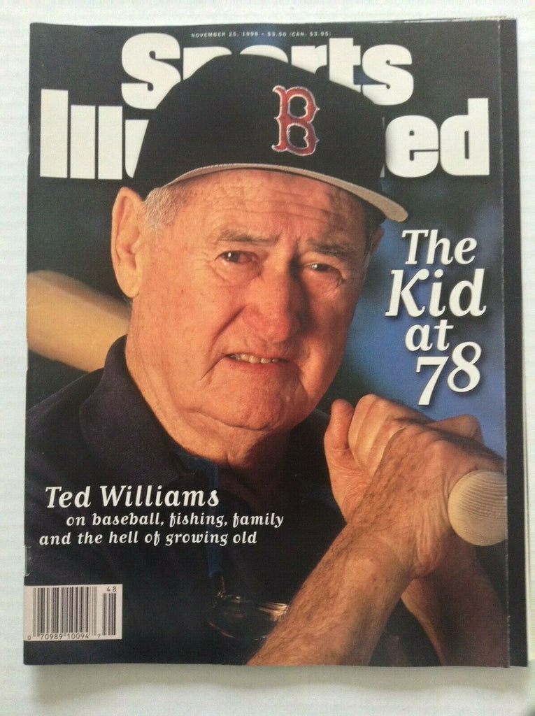 Sports Illustrated Magazine Ted Williams At 78 November 25, 1996 072119nonrh
