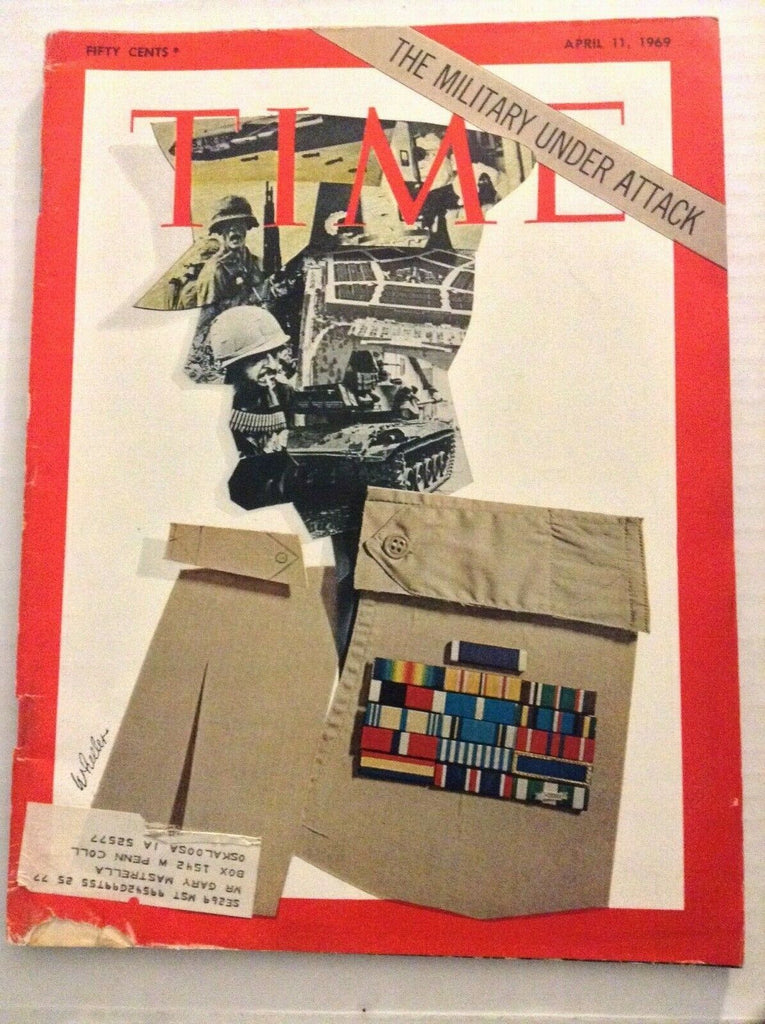 Time Magazine The Military Under Attack April 11, 1969 072119nonrh