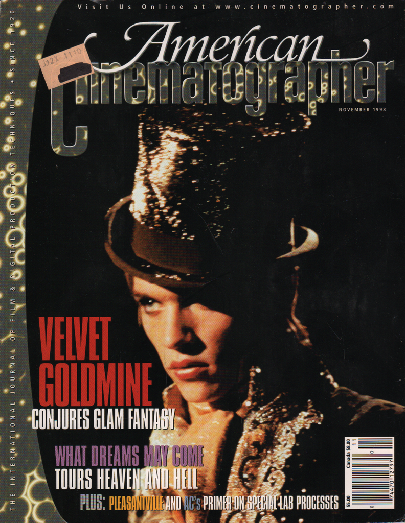 American Cinematographer November 1998 Velvet Goldmine Pleasantville 080320ame