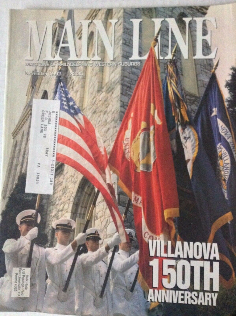 Main Line Magazine Villanova 150th Anniversary November 1992 082217nonrh