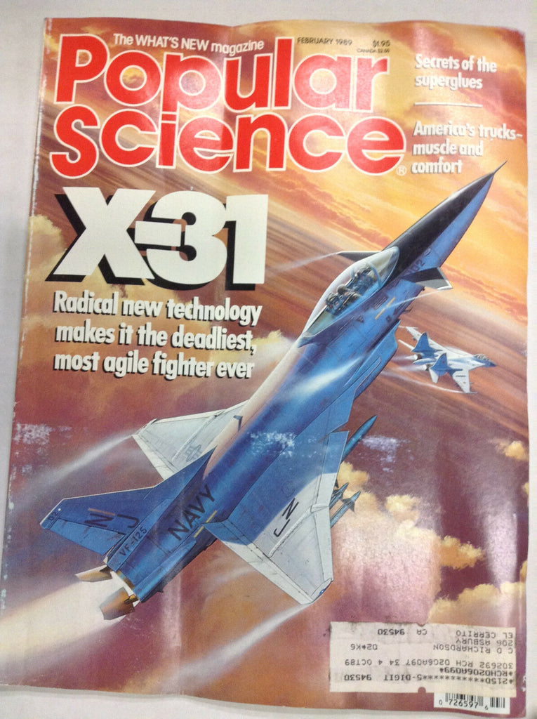 Popular Science Magazine X-31 Radical Technology February 1989 062017nonr