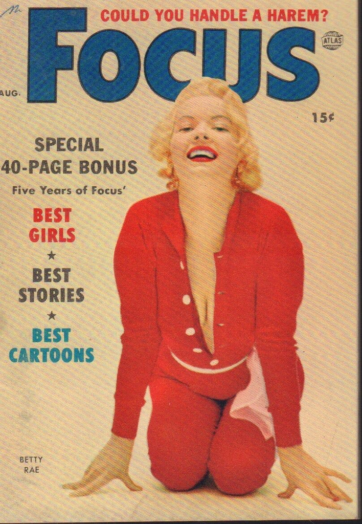 Focus Digest August 1956 Betty Rae Cheesecake Pin Up 091318AME2