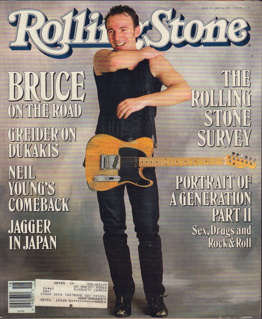 Rolling Stone May 5 1988 Bruce Springsteen, Neil young w/ML VG 122816DBE