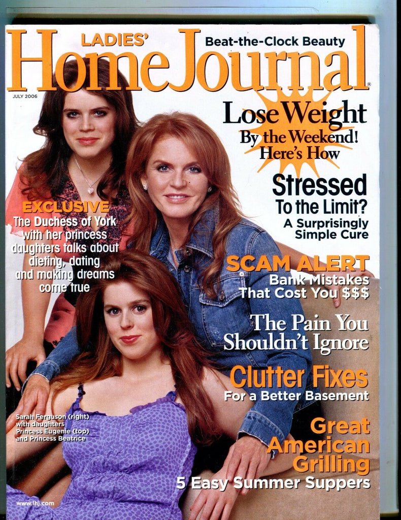 Ladies' Home Journal Magazine July 2006 Sarah Ferguson EX No ML 051817nonjhe2