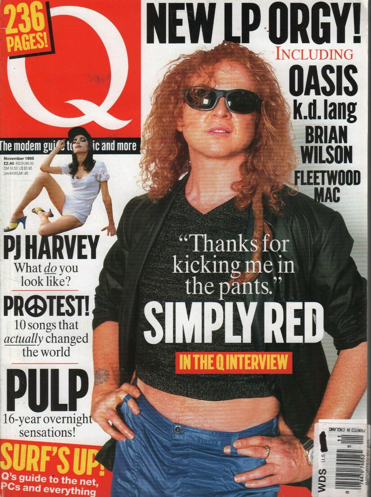 Q UK Music Magazine November 1995 PJ Harvey Oasis Brian Wilson 111319AME