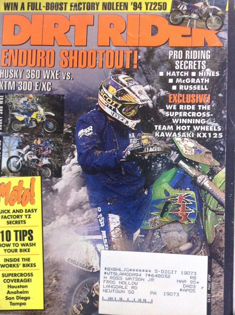 Dirt Rider Magazine Enduro Shootout Husky 360 May 1994 092117nonrh