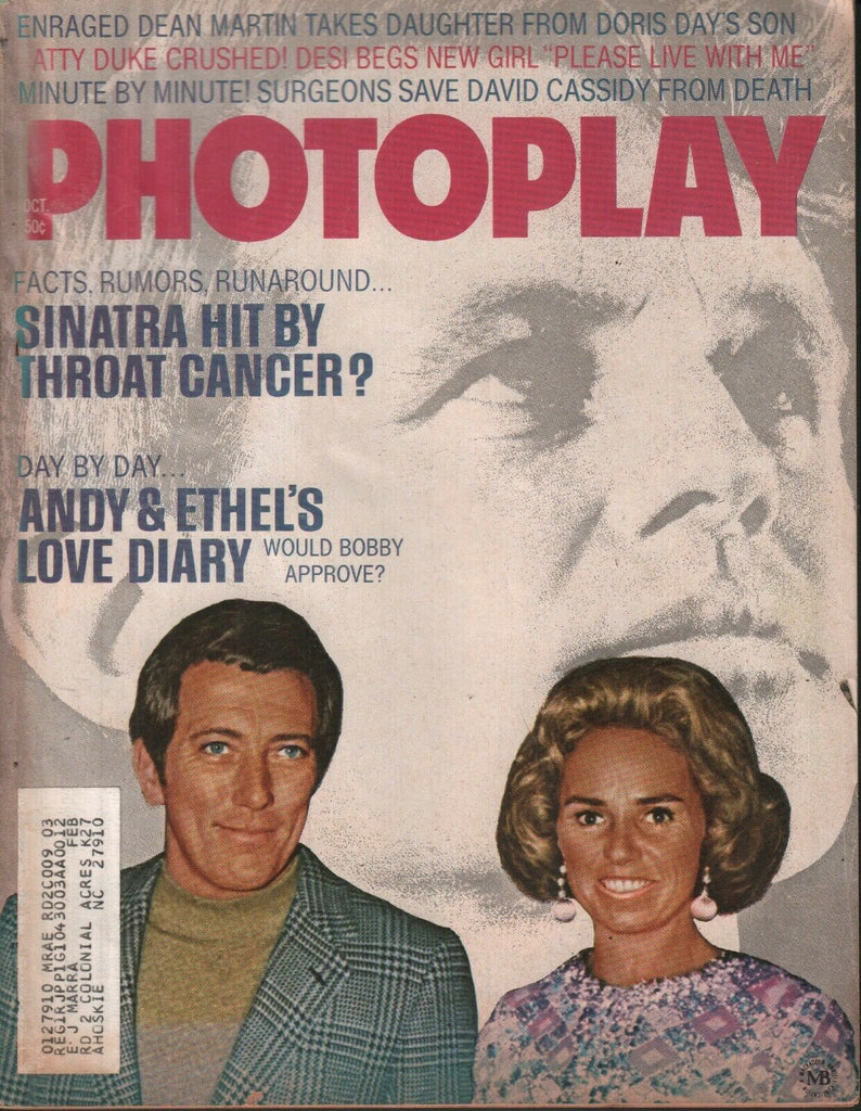 Photoplay October 1971 Ethel Kennedy Frank Sinatra Dean Martin 072219AME