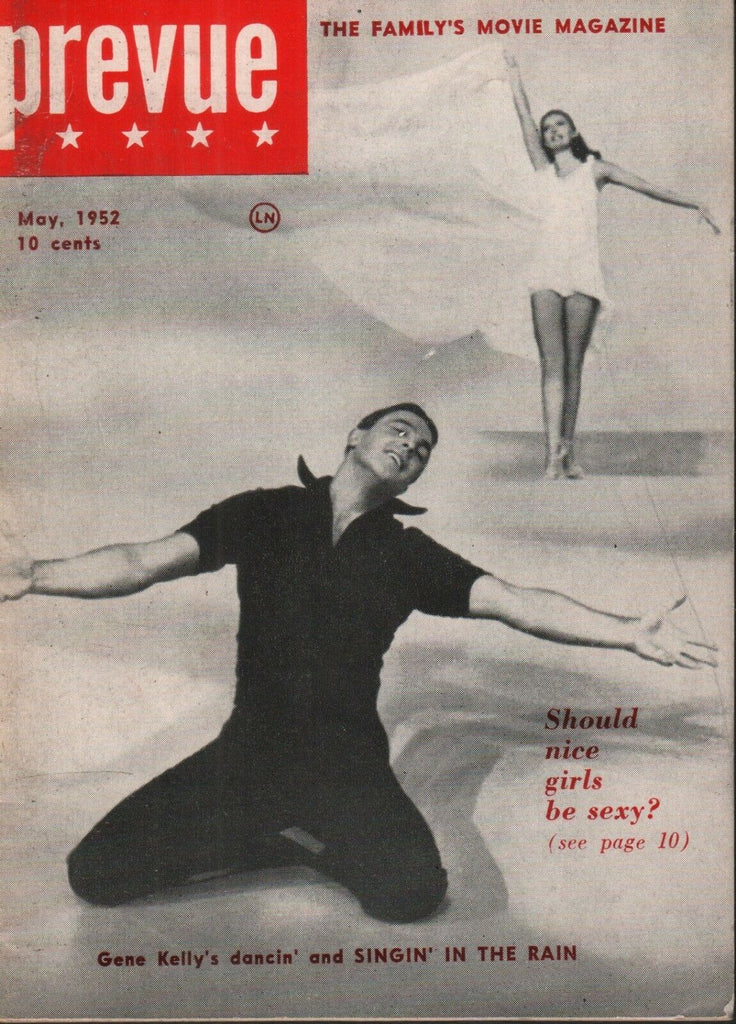Prevue Digest May 1952 Gene Kelly Cheesecake Pin Up 070819AME