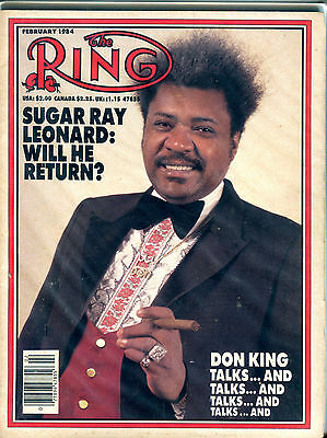 The Ring Boxing Magazine February 1984 Don King EX 060616jhe