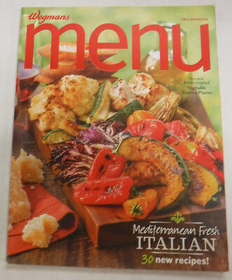 Wegmans Menu Magazine Mediterranean Fresh Italian Fall 2014 072715R