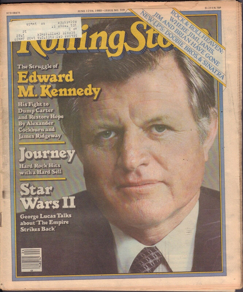 Rolling Stone June 12 1980 Star Wars 2 Edward M. Kennedy, Journey w/ML 121416DBE