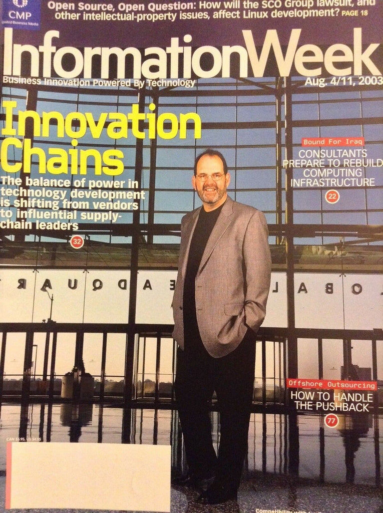 Information Week Magazine Tony Scott CTO At GM August 4/11, 2003 051018nonrh
