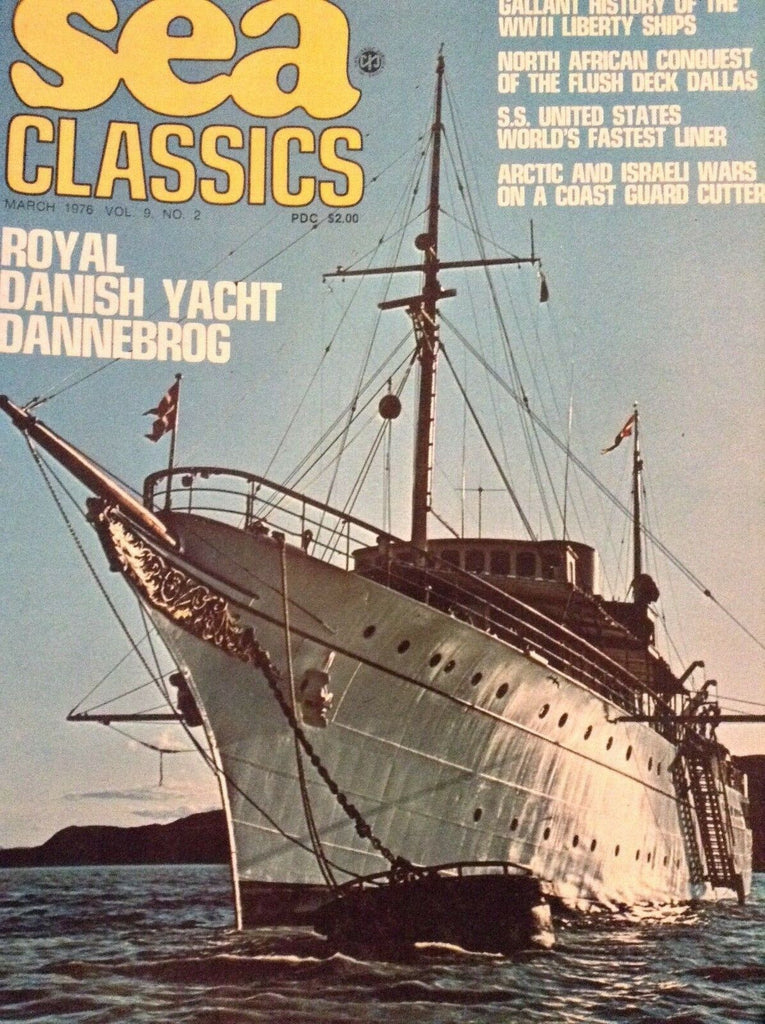 Sea Classics Magazine Royal Danish Yacht Dannebrog March 1976 011219nonrh