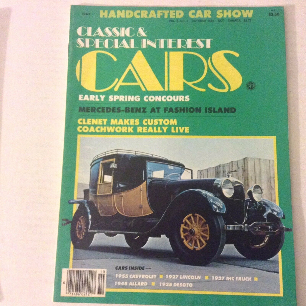 Classic & Special Interest Cars Magazine Concours October 1980 060217nonrh