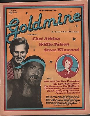 Goldmine No.64 September 1981 Chet Atkins, Willie Nelson EX 122115DBE