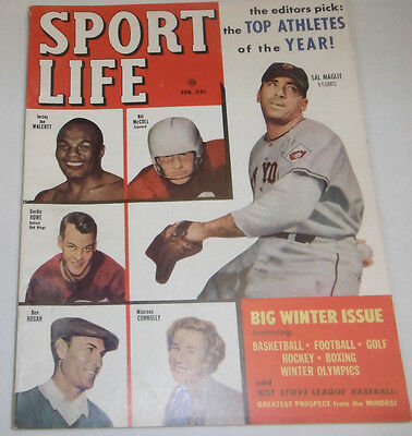 Sport Life Magazine Joe Walcott & Sal Maglie February 1952 W/ML 072814R