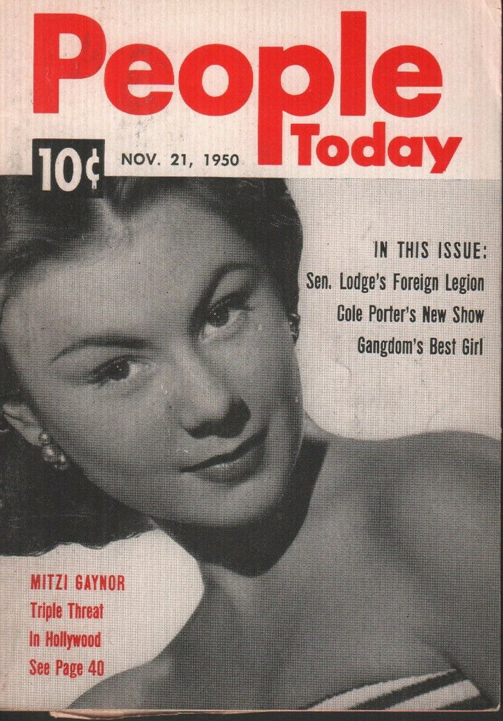 People Today November 21 1950 Mitzi Gaynor Cheesecake Pin Up 070819AME