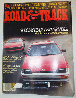 Road & Track Magazine Lotus Turbo Esprit December 1983 032415R