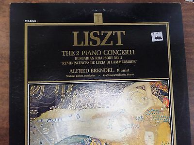 Liszt the 2 Piano Concerti Alfred Brendel Pianist 33RPM 011316 TLJ3