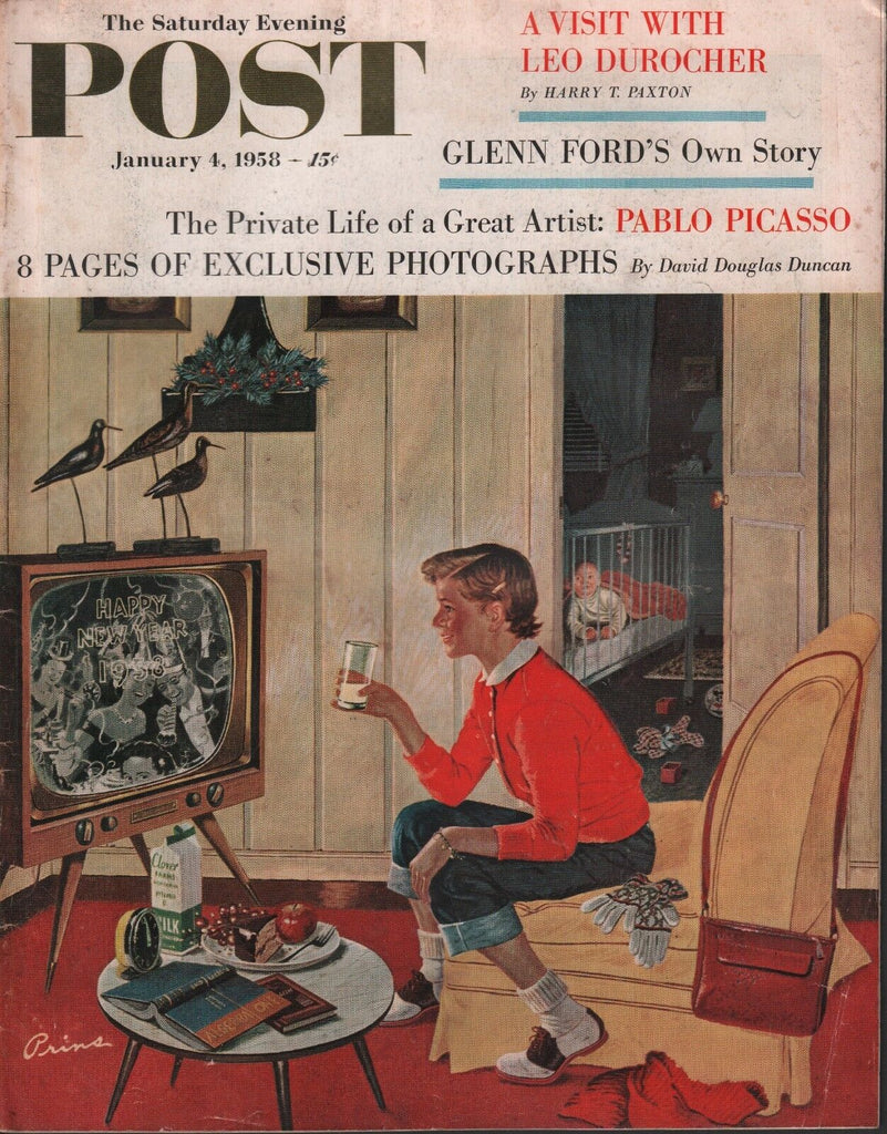 Saturday Evening Post January 4 1958 Glenn Ford Harry T Paxton wML 101618DBE