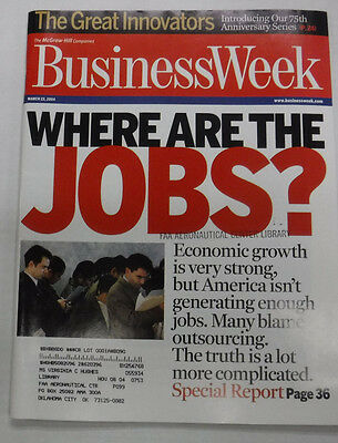 Business Week Magazine Many Blame Outsourcing March 2004 071315R