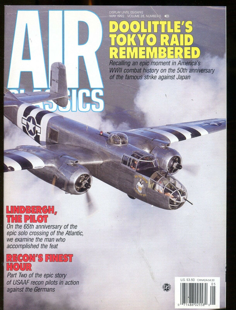 Air Classics Magazine May 1992 Doolittle's Tokyo Raid Ex No ML 120516jhe